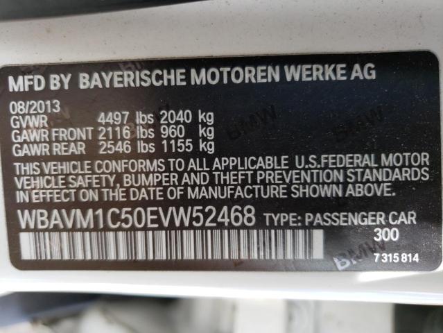 WBAVM1C50EVW52468 - 2014 BMW X1 SDRIVE28I WHITE photo 13