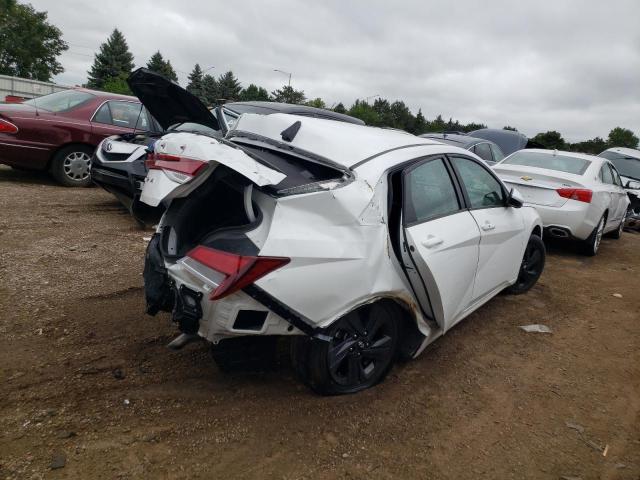 5NPLS4AG6MH007487 - 2021 HYUNDAI ELANTRA SEL WHITE photo 3