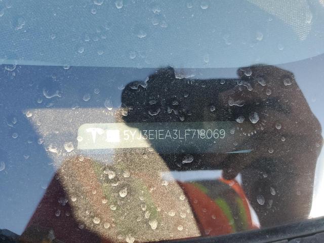 5YJ3E1EA3LF718069 - 2020 TESLA MODEL 3 WHITE photo 12