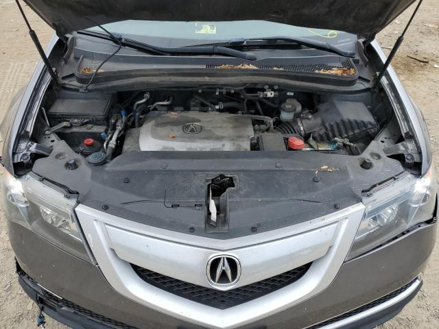 2HNYD2H33CH523895 - 2012 ACURA MDX TECHNOLOGY GRAY photo 11