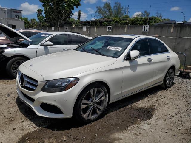 55SWF4JB7JU265628 - 2018 MERCEDES-BENZ C 300 WHITE photo 1