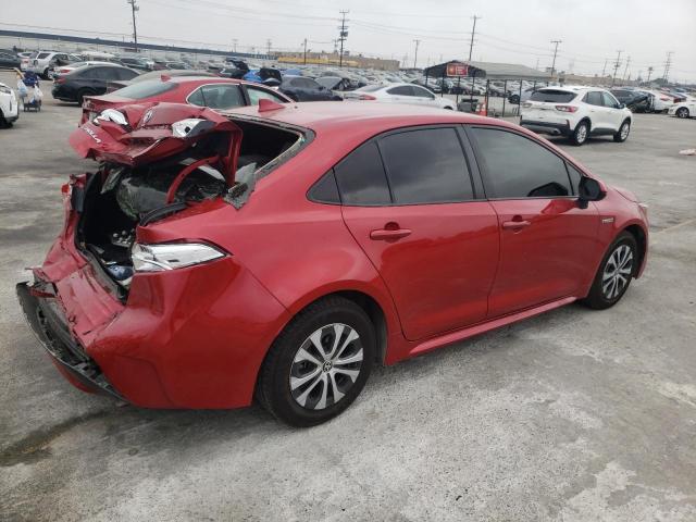 JTDEBRBE0LJ016162 - 2020 TOYOTA COROLLA LE RED photo 3