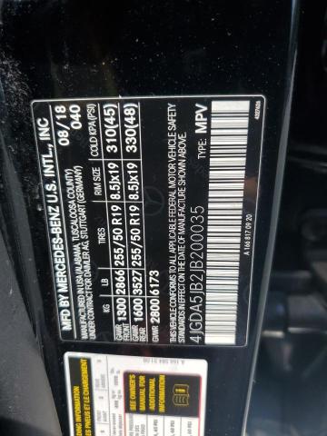 4JGDA5JB2JB200035 - 2018 MERCEDES-BENZ GLE 350 BLACK photo 12