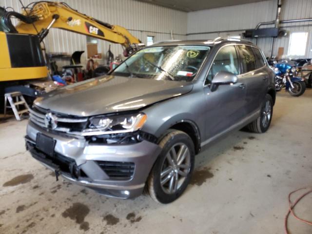 WVGEP9BP1FD007844 - 2015 VOLKSWAGEN TOUAREG V6 TDI GRAY photo 1