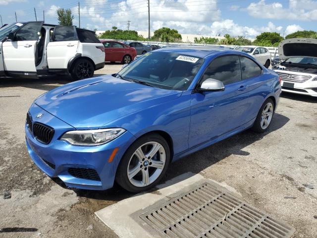 WBA1J7C55GV359470 - 2016 BMW M235I BLUE photo 1