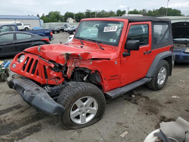 1C4AJWAG9FL608042 - 2015 JEEP WRANGLER SPORT RED photo 1