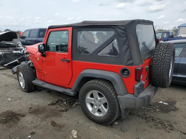 1C4AJWAG9FL608042 - 2015 JEEP WRANGLER SPORT RED photo 2