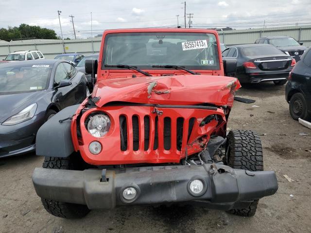 1C4AJWAG9FL608042 - 2015 JEEP WRANGLER SPORT RED photo 5