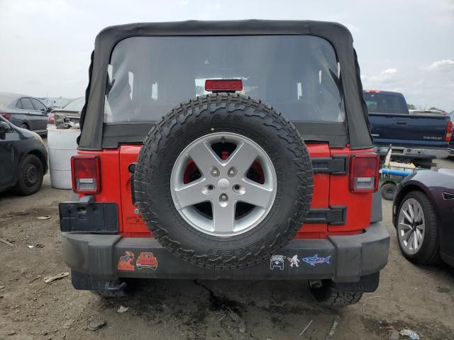 1C4AJWAG9FL608042 - 2015 JEEP WRANGLER SPORT RED photo 6