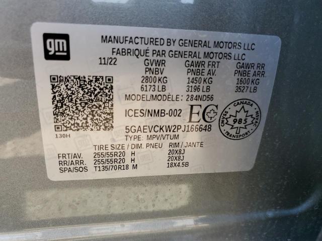 5GAEVCKW2PJ166648 - 2023 BUICK ENCLAVE AVENIR GRAY photo 14