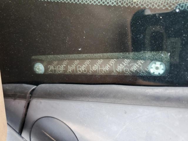 2HGFA16619H114673 - 2009 HONDA CIVIC LX-S 灰色 照片 12