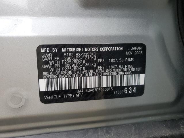JA4J4UA87RZ030815 - 2024 MITSUBISHI OUTLANDER ES 银色 照片 13
