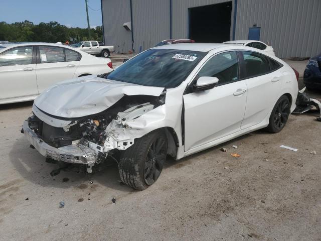 2HGFC2F81KH586430 - 2019 HONDA CIVIC SPORT WHITE photo 1