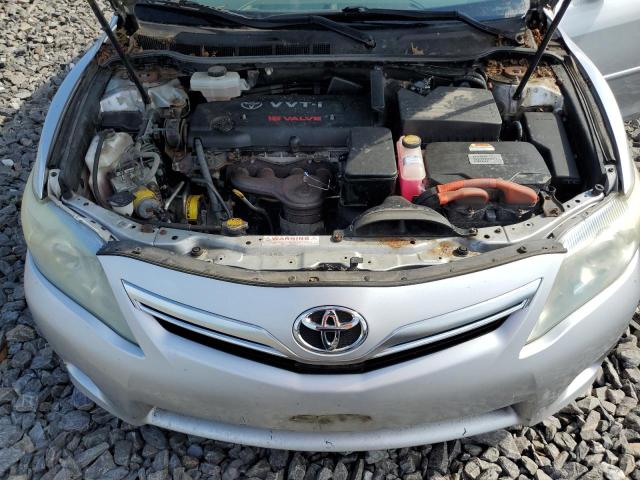 4T1BB3EK8AU123551 - 2010 TOYOTA CAMRY HYBRID SILVER photo 11