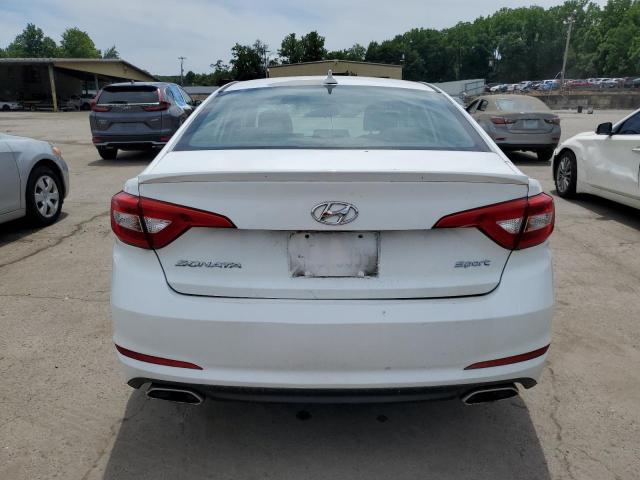 5NPE34AF2GH351285 - 2016 HYUNDAI SONATA SPORT WHITE photo 6