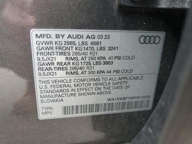 WA1VXBF70PD016083 - 2023 AUDI Q7 PRESTIGE GRAY photo 13