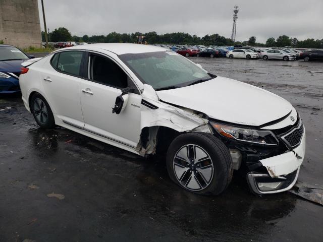 KNAGM4AD0D5045621 - 2013 KIA OPTIMA HYBRID WHITE photo 4