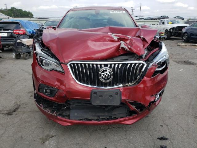 LRBFXDSA3HD146852 - 2017 BUICK ENVISION ESSENCE RED photo 5