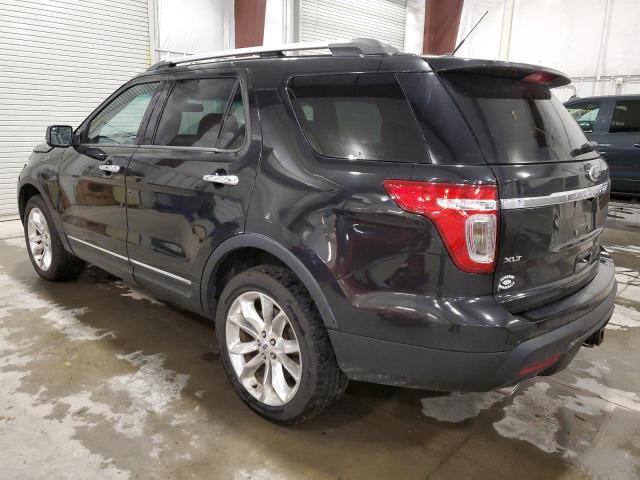 1FM5K8D86EGB36707 - 2014 FORD EXPLORER XLT BLACK photo 2