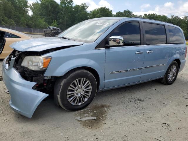2C4RC1CGXDR571911 - 2013 CHRYSLER TOWN & COU TOURING L BLUE photo 1