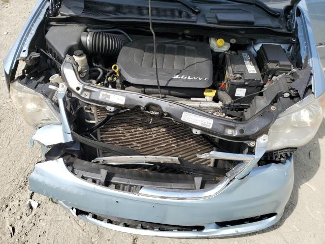 2C4RC1CGXDR571911 - 2013 CHRYSLER TOWN & COU TOURING L BLUE photo 12