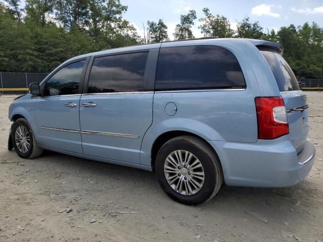 2C4RC1CGXDR571911 - 2013 CHRYSLER TOWN & COU TOURING L BLUE photo 2