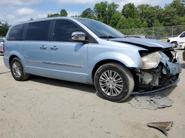 2C4RC1CGXDR571911 - 2013 CHRYSLER TOWN & COU TOURING L BLUE photo 4