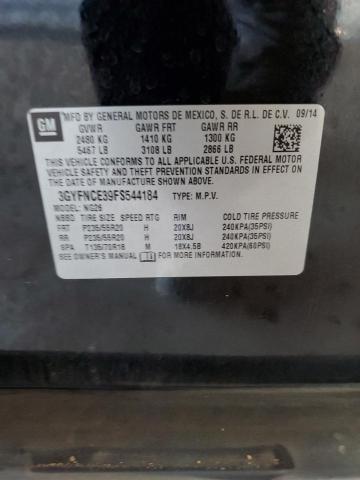 3GYFNCE39FS544184 - 2015 CADILLAC SRX PERFORMANCE COLLECTION Қара фото 12