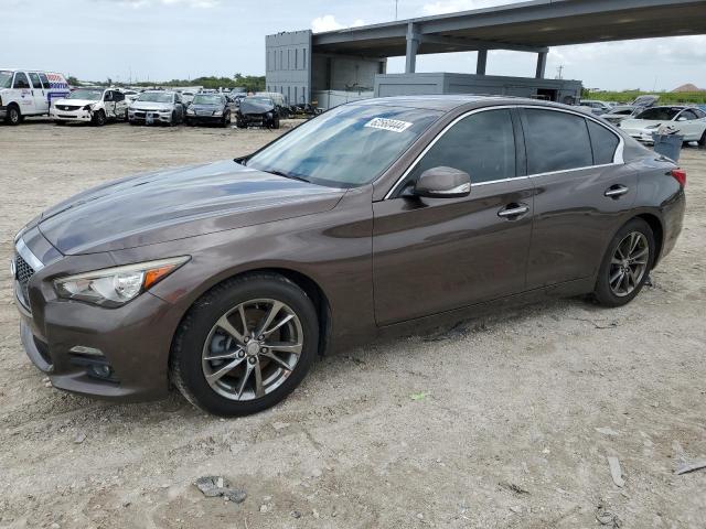 JN1BV7AP4FM338164 - 2015 INFINITI Q50 BASE BROWN photo 1