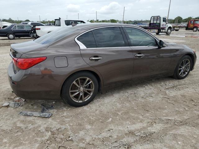 JN1BV7AP4FM338164 - 2015 INFINITI Q50 BASE BROWN photo 3