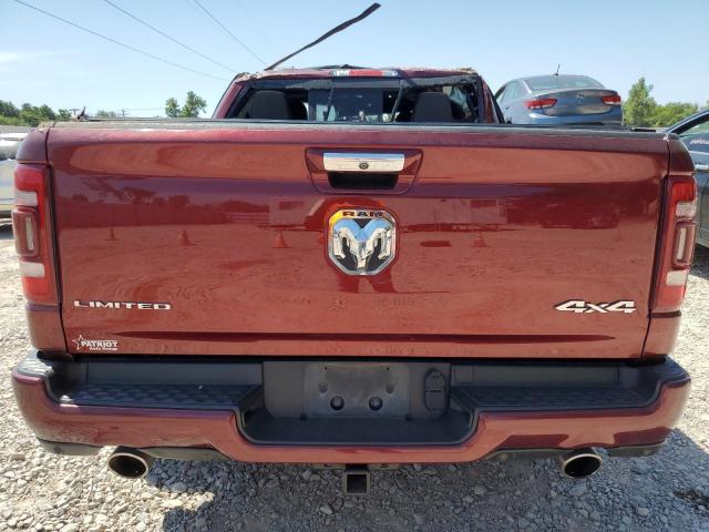 1C6SRFHT9KN594696 - 2019 RAM 1500 LIMITED RED photo 6