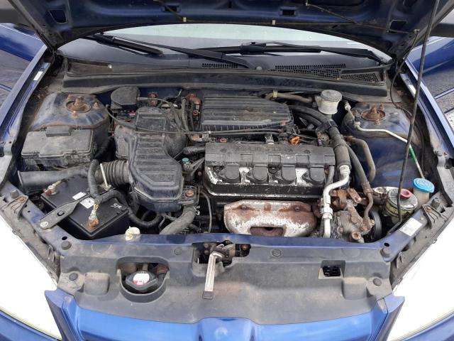 1HGES16574L024844 - 2004 HONDA CIVIC LX BLUE photo 11