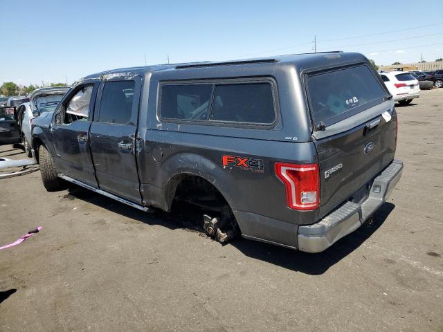 1FTEW1EP5GFB82253 - 2016 FORD F150 SUPERCREW GRAY photo 2