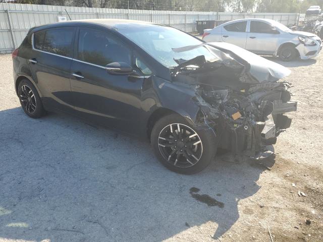 KNAFX5A8XF5294989 - 2015 KIA FORTE EX BLACK photo 4