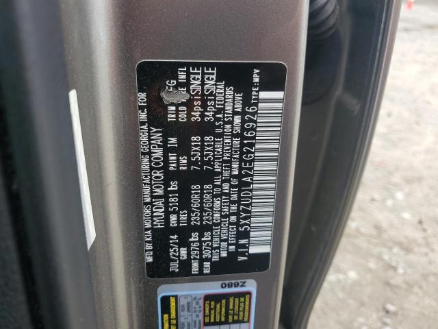 5XYZUDLA2EG216926 - 2014 HYUNDAI SANTA FE S TAN photo 13