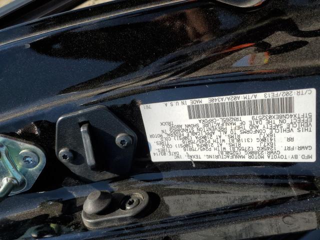 5TFTX4GN8EX032579 - 2014 TOYOTA TACOMA PRERUNNER ACCESS CAB BLACK photo 13