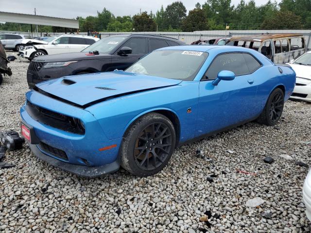 2C3CDZFJ8KH719425 - 2019 DODGE CHALLENGER R/T SCAT PACK BLUE photo 1