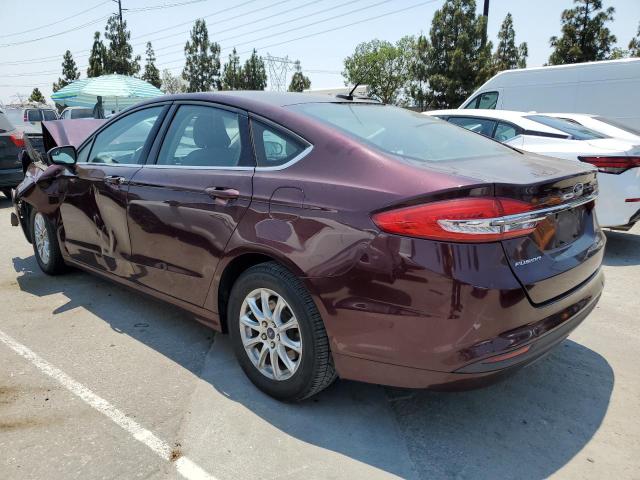 3FA6P0G79HR293715 - 2017 FORD FUSION S BURGUNDY photo 2