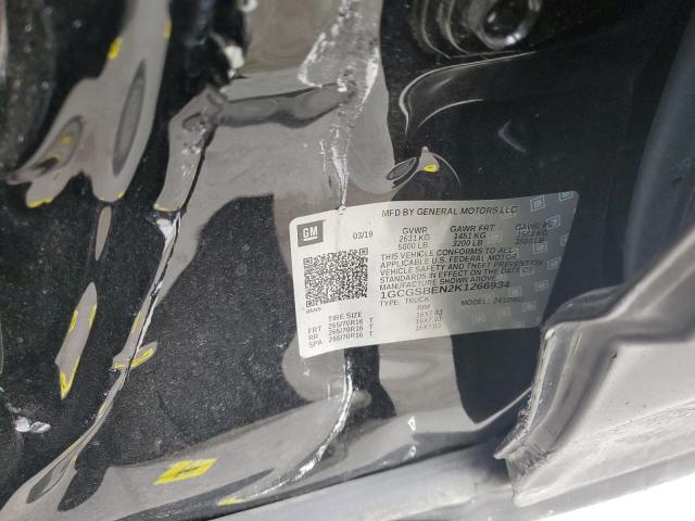 1GCGSBEN2K1266934 - 2019 CHEVROLET COLORADO 黑色 照片 12