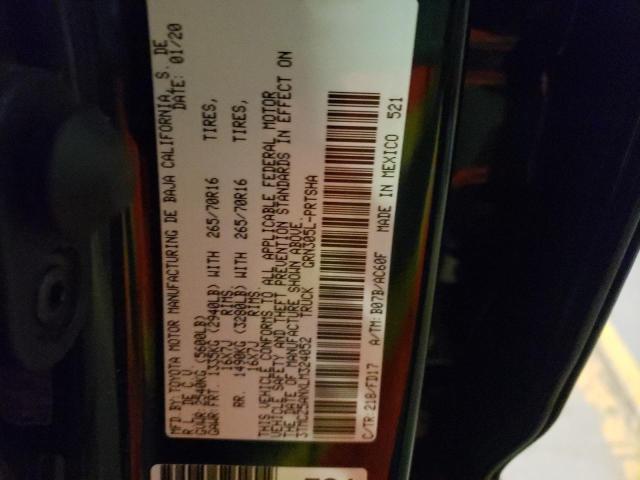 3TMCZ5ANXLM324052 - 2020 TOYOTA TACOMA DOUBLE CAB 黑色 照片 10