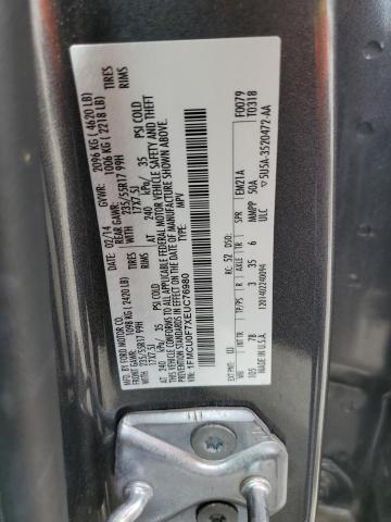 1FMCU0F7XEUC76980 - 2014 FORD ESCAPE S SILVER photo 13