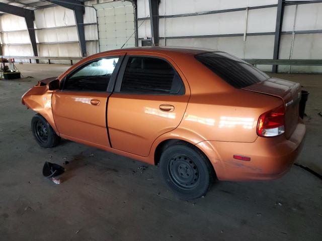 KL1TD56636B556446 - 2006 CHEVROLET AVEO BASE ORANGE photo 2