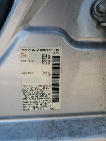 1N4BL4CWXMN313711 - 2021 NISSAN ALTIMA SR SILVER photo 12