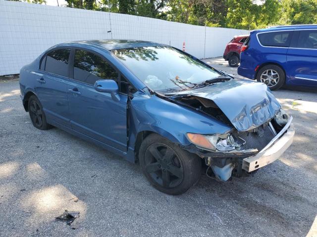 1HGFA16837L043767 - 2007 HONDA CIVIC EX BLUE photo 4