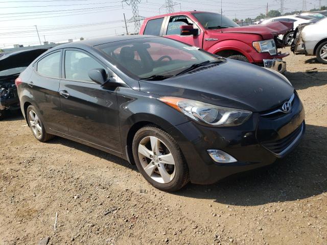 5NPDH4AE8DH421632 - 2013 HYUNDAI ELANTRA GLS BLACK photo 4