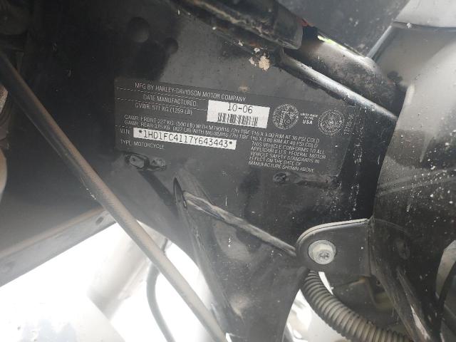 1HD1FC4117Y643443 - 2007 HARLEY-DAVIDSON FLHTCUI 黑色 照片 6