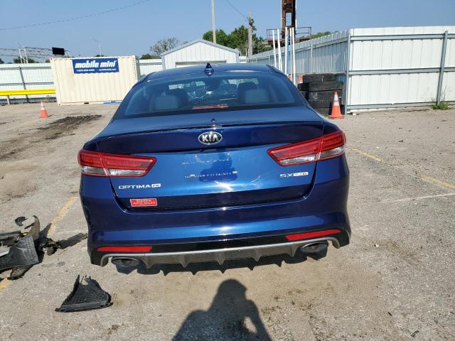 5XXGW4L27GG117990 - 2016 KIA OPTIMA SX BLUE photo 6