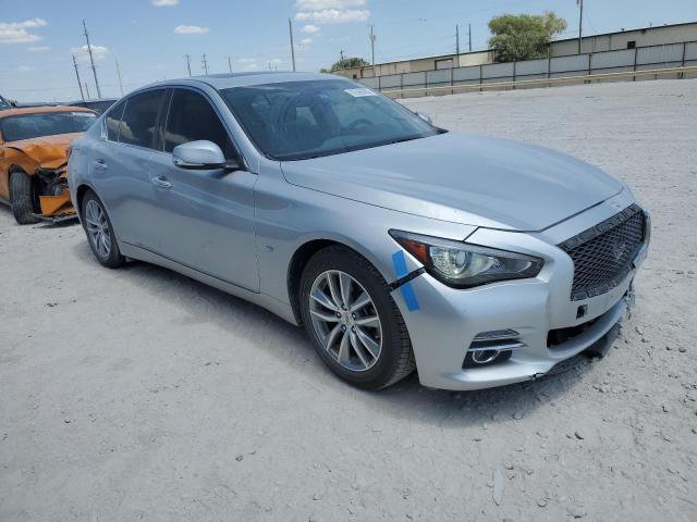 JN1BV7APXFM345538 - 2015 INFINITI Q50 BASE SILVER photo 4