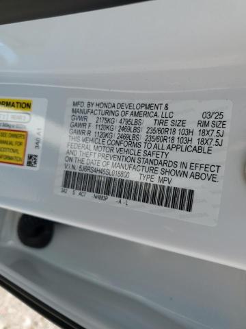 5J6RS4H45SL018800 - 2025 HONDA CR-V EX WHITE photo 14