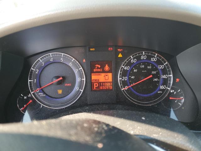 JN1AJ0HR7AM753784 - 2010 INFINITI EX35 BASE Սպիտակ լուսանկար 9